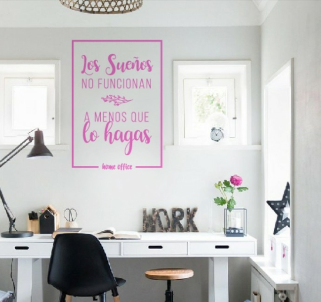 Frase Decorativa Home Office para Pared - Imagen 4