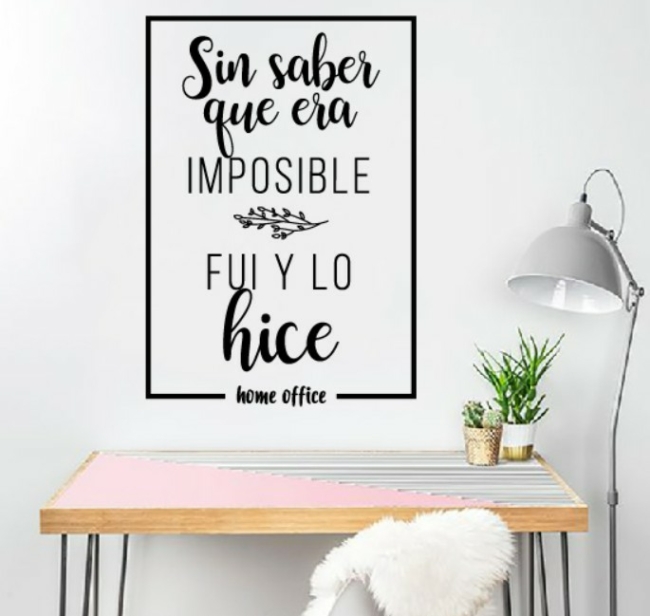 Frase Decorativa Home Office para Pared - Imagen 7