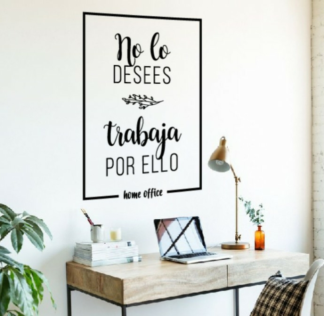 Frase Decorativa Home Office para Pared - Imagen 8