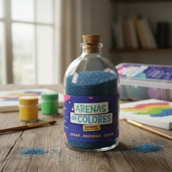Botellita con Arena de Color